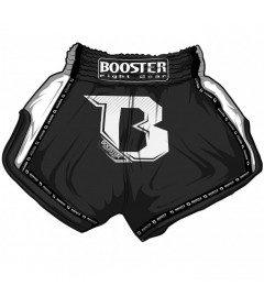 BOOSTER - MUAY THAI SHORTS  "PRO 1" SCHWARZ