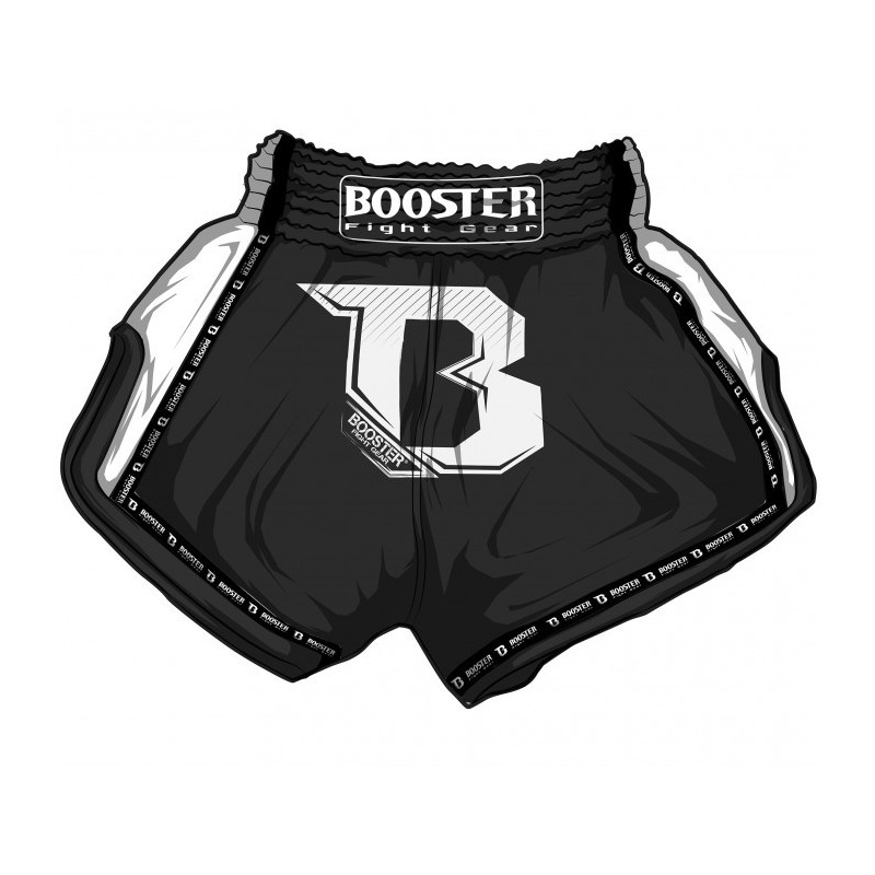 BOOSTER - Short de Muay Thai "Pro 1" Black BOOSTER - Short de Muay Thai "Pro 1" Black