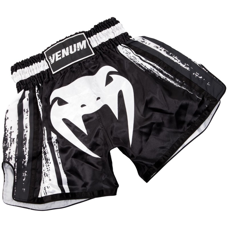 Short de boxe Thaï Bangkok Spirit Noir/Blanc Venum Short de boxe Thaï Bangkok Spirit Noir/Blanc Venum