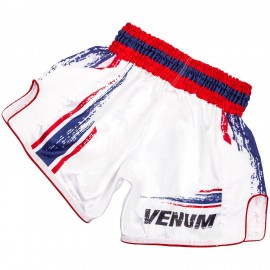 Short de boxe Thaï Bangkok Spirit Blanc/Rouge Venum