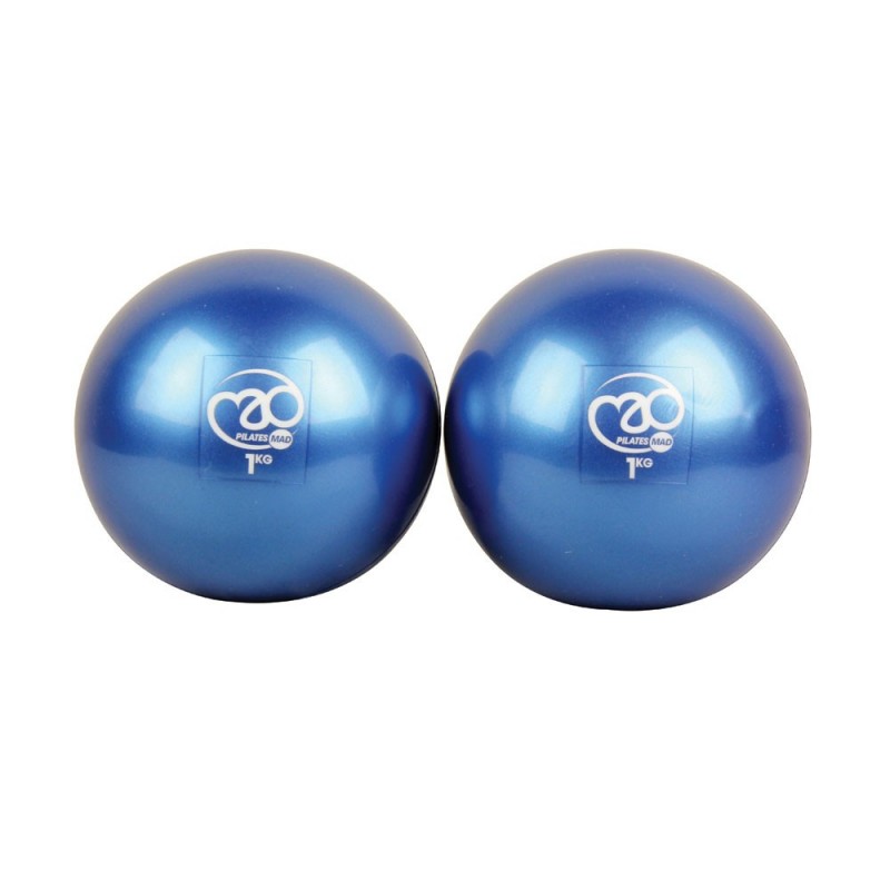 Petites balles de Pilates lestées 2x1kg FitnessMad Petites balles de Pilates lestées 2x1kg FitnessMad