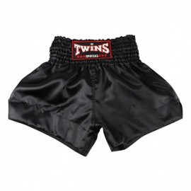 Short de boxe Thaï Twins Noir