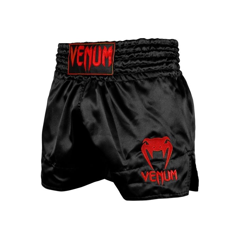 SHORT DE MUAY THAI CLASSIC Noir/Rouge Venum SHORT DE MUAY THAI CLASSIC Noir/Rouge Venum