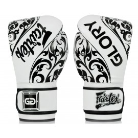 Gants de boxe Glory Blanc/Noir Fairtex