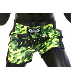 Short de Boxe Thaï Camo/Yellow Fairtex