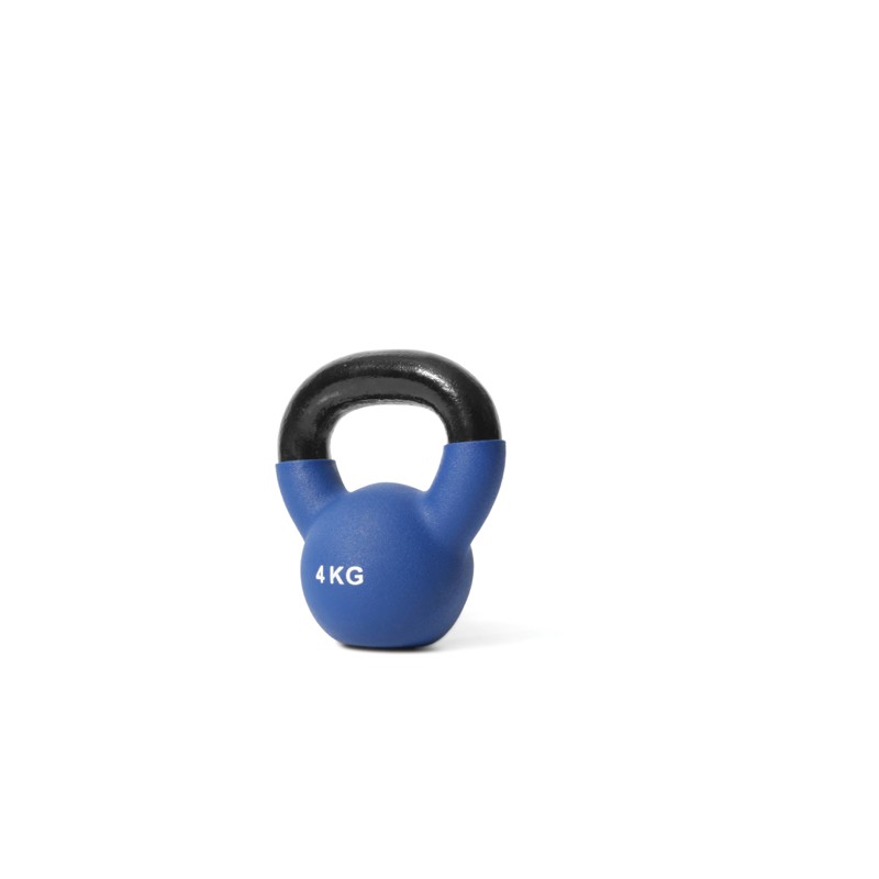 Jordan Fitness - Kettlebell Néoprène - 4kg Bleu Jordan Fitness - Kettlebell Néoprène - 4kg Bleu