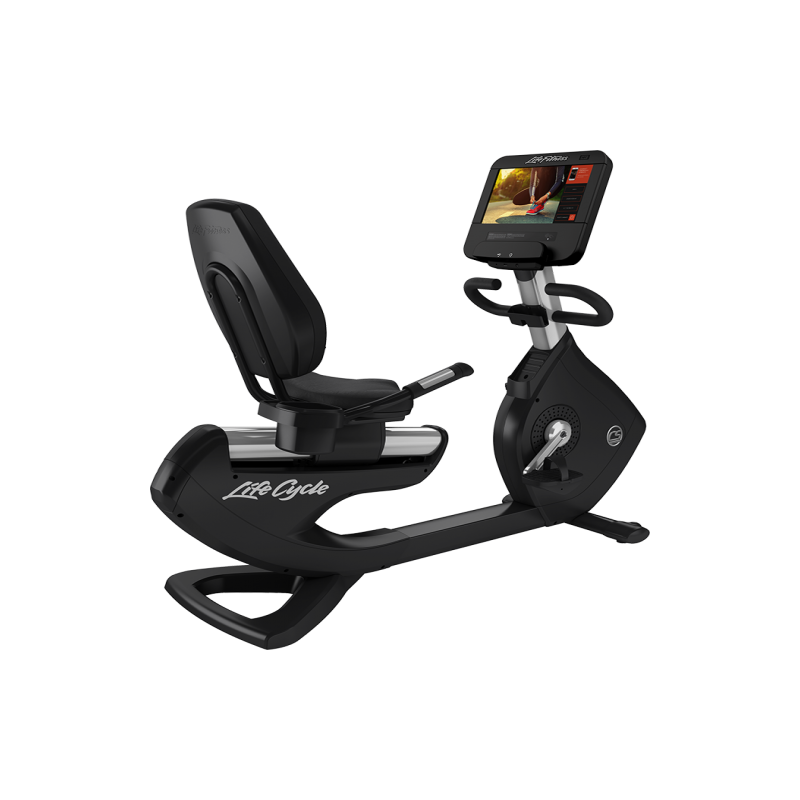 Life Fitness Vélo Allongé Platinum Club Series Discover SE3HD - Arctic Silver Life Fitness Vélo Allongé Platinum Club Series Discover SE3HD - Arctic Silver