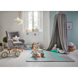 BabyBOOmats - Schaumstoffmatten für Kinder - MINT / GREY