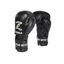 Gants de boxe Performance en cuir Zebra