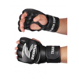 Gants de MMA Pro en cuir Zebra