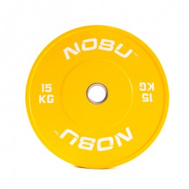 DISQUE OLYMPIQUE BUMPER PLATE DE COULEUR NOBU ATHLETICS 15kg