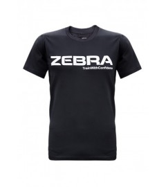 T-Shirt Noir Performance Zebra Athletics