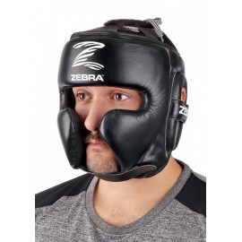 Casque de boxe Sparring en cuir Zebra