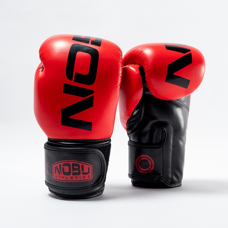 Gants de Boxe "LV1" Rouge/Noir Nobu Athletics Gants de Boxe "LV1" Rouge/Noir Nobu Athletics