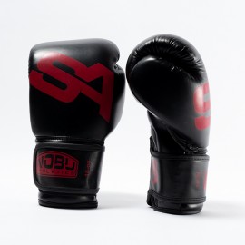 Gants de Boxe SA "LIMITED EDITION" Noir/Rouge Nobu Athletics