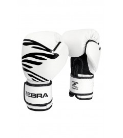 Boxhandschuhe Weiss/Schwarz (PU) / ZEBRA ATHLETICS