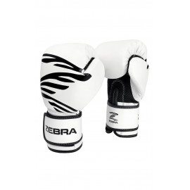 Gants de boxe Fitness training Blanc/Noir (PU) Zebra