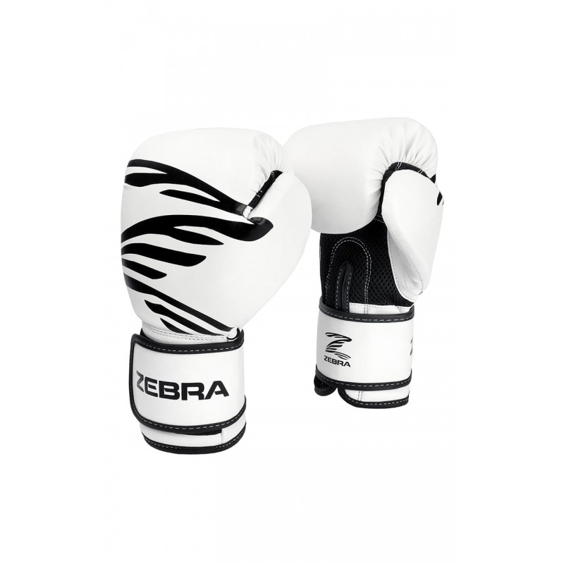 Gants de boxe Fitness training Blanc/Noir (PU) Zebra Gants de boxe Fitness training Blanc/Noir (PU) Zebra