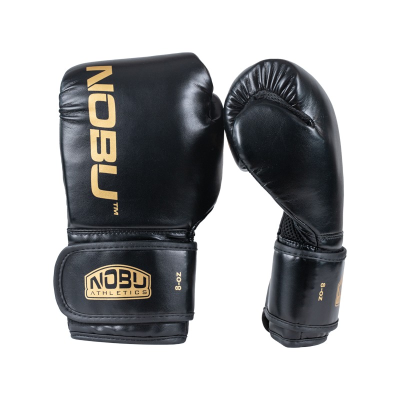 Gants de Boxe "LV2" Noir/Gold - Nobu Athletics Gants de Boxe "LV2" Noir/Gold - Nobu Athletics