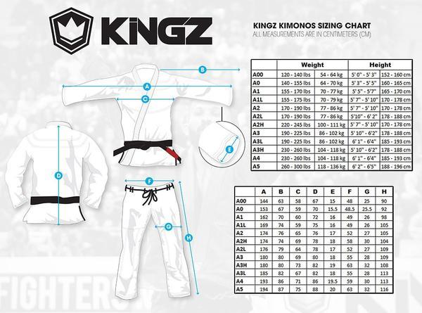 Guide des tailles Kingz